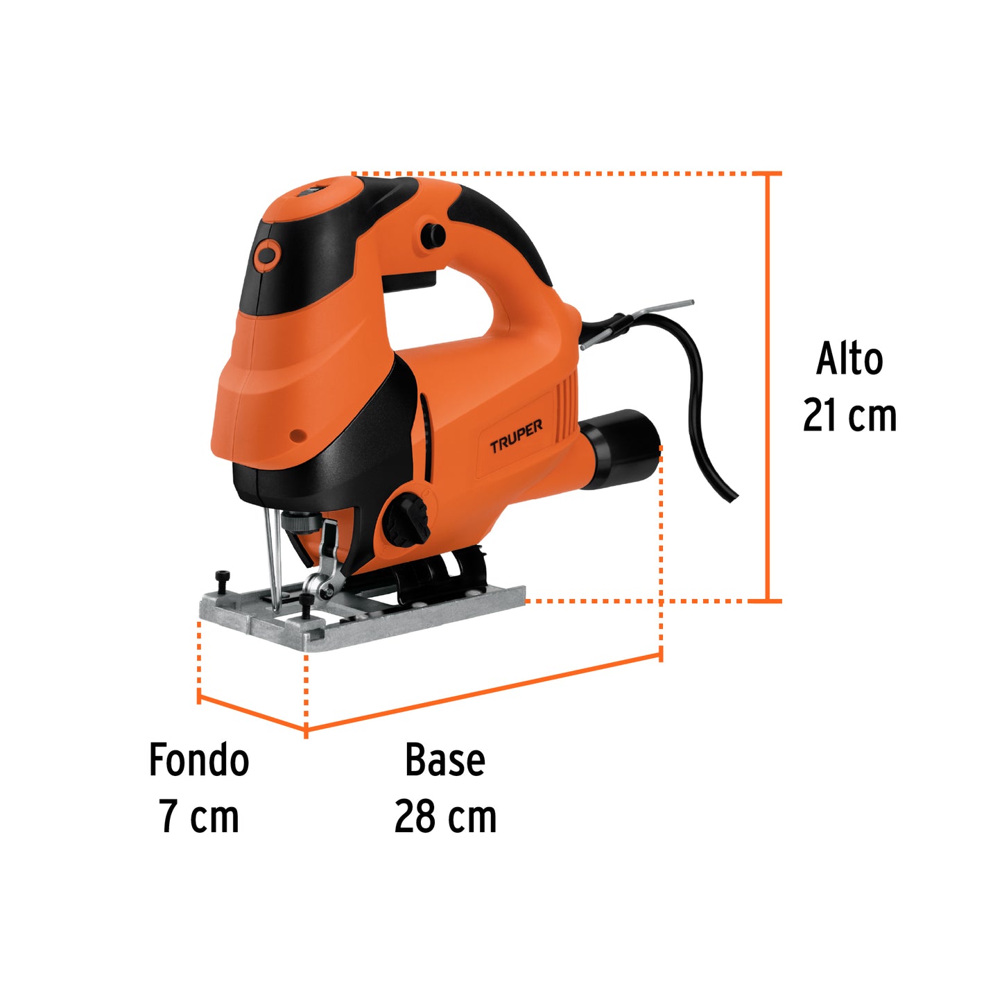 Sierra caladora, profesional, 220V, 750W, Truper
