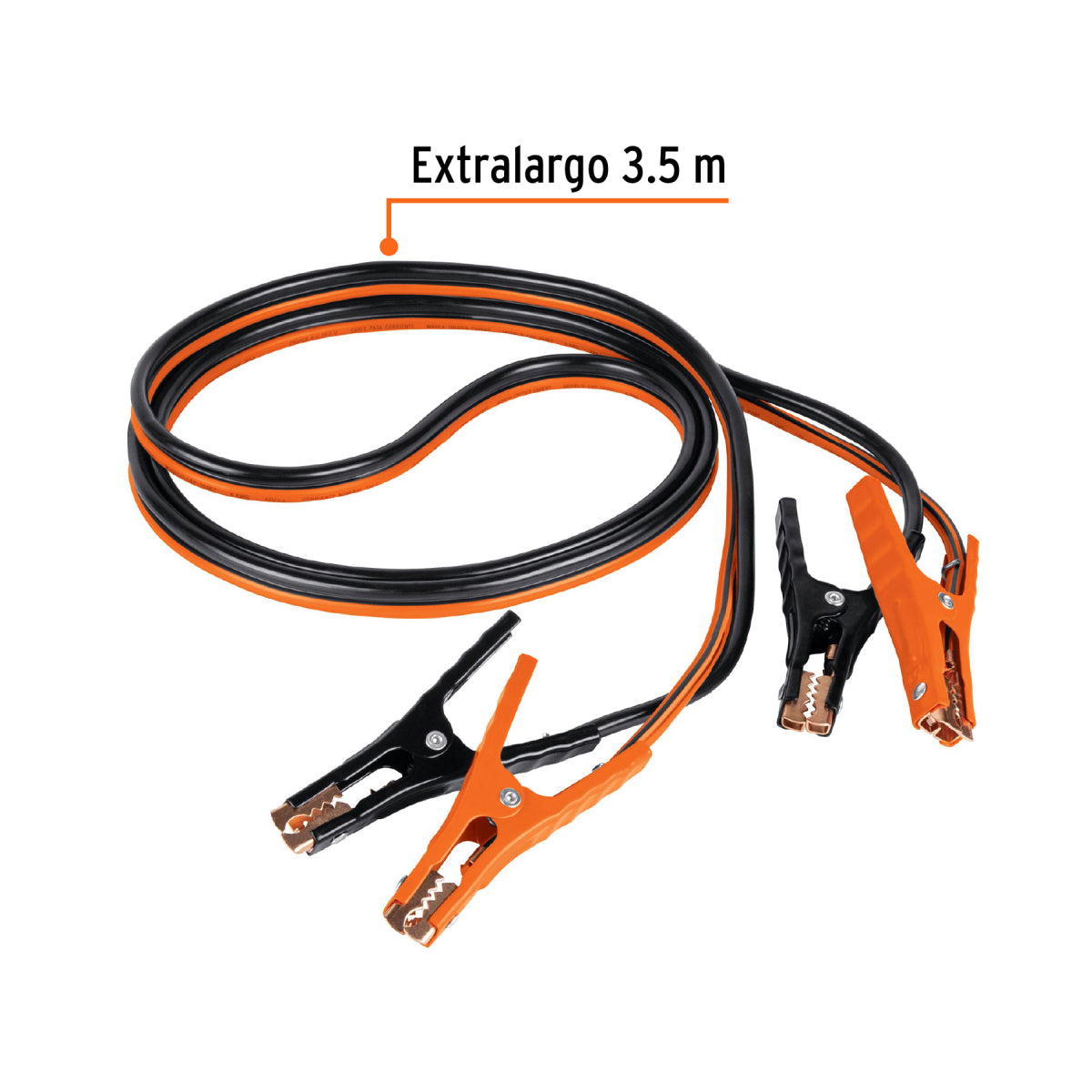Cables pasa corriente 3.5 m, 350 A, 6 AWG, con funda, Truper
