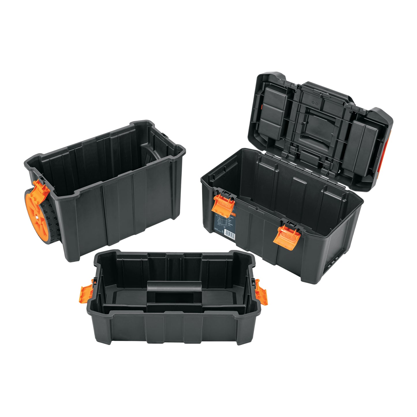 Caja para herramientas 19"x25" 3 en 1 desmontable con ruedas, Truper