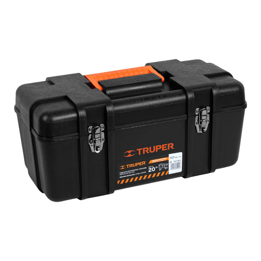 Caja para herramienta de 20" industrial, broches metálicos, Truper