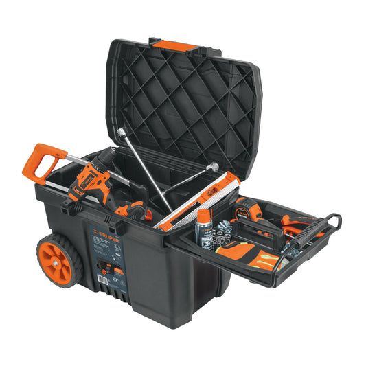 Caja para herramienta de 23" con ruedas y mango telescópico, Truper