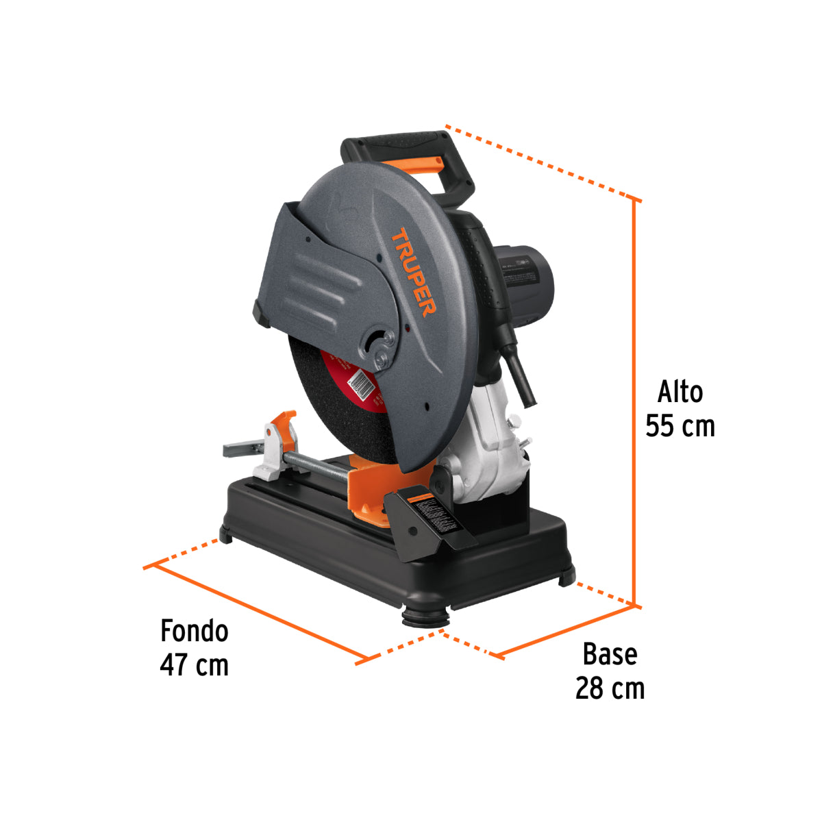 Tronzadora/cortadora de metales, 14",industrial, 2200W,220V, Truper