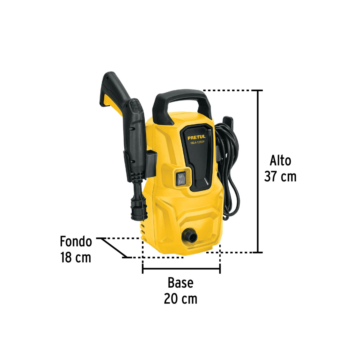 Hidrolavadora eléctrica 1350 PSI, 220V, Pretul