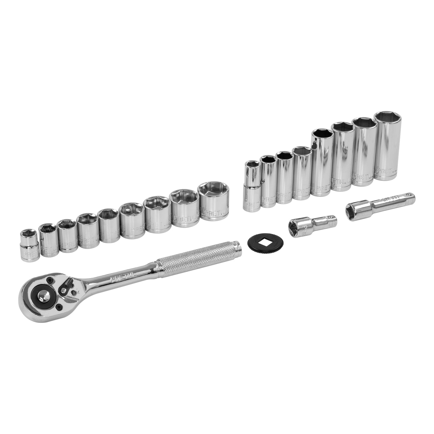 Juego de 21 herramientas 3/8" mm para mecánico, Pretul