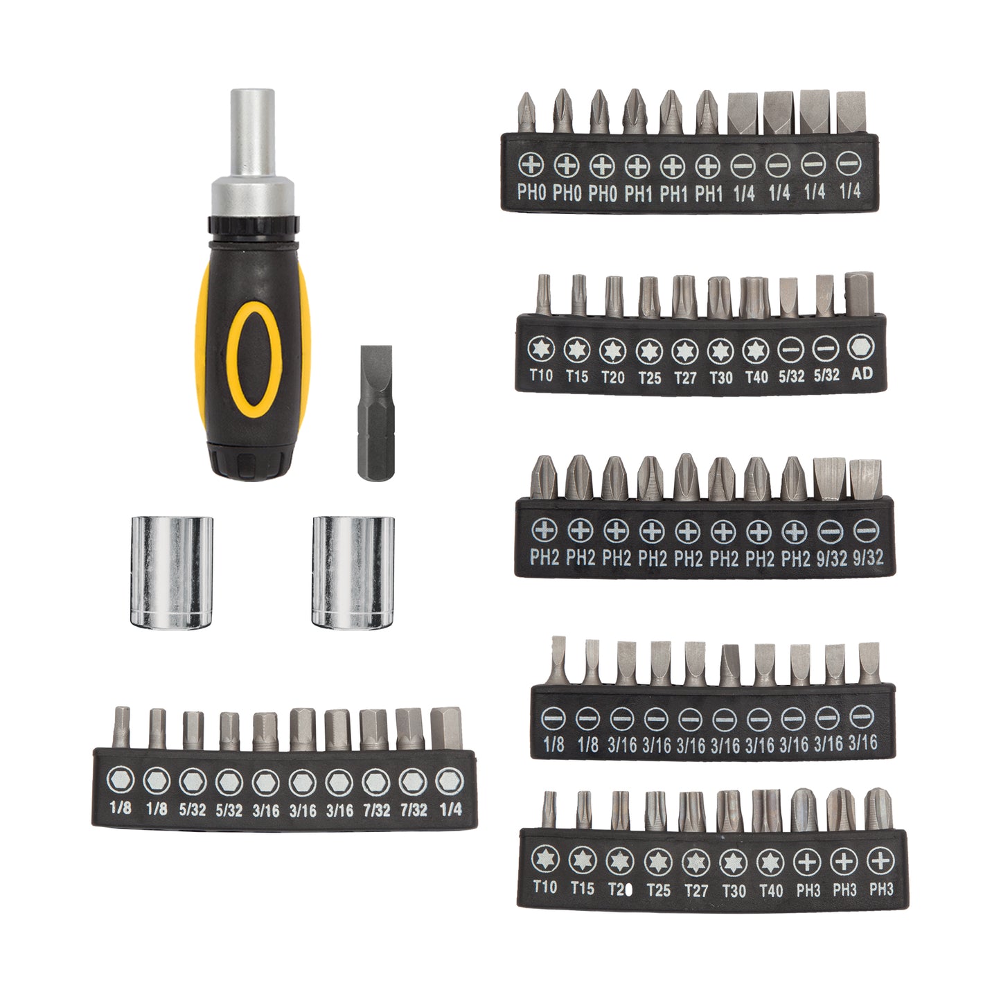 Juego de 81 herramientas 1/4" para mecánico, Pretul