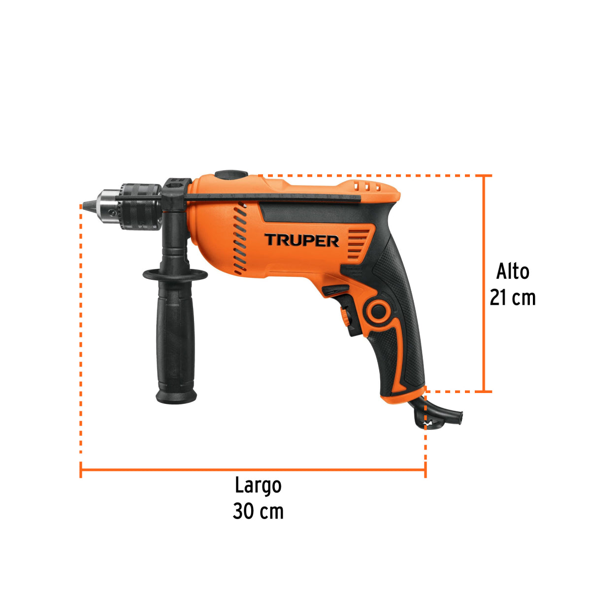 Rotomartillo/taladro Percutor 1/2", profesional, 220V, 700W, Truper