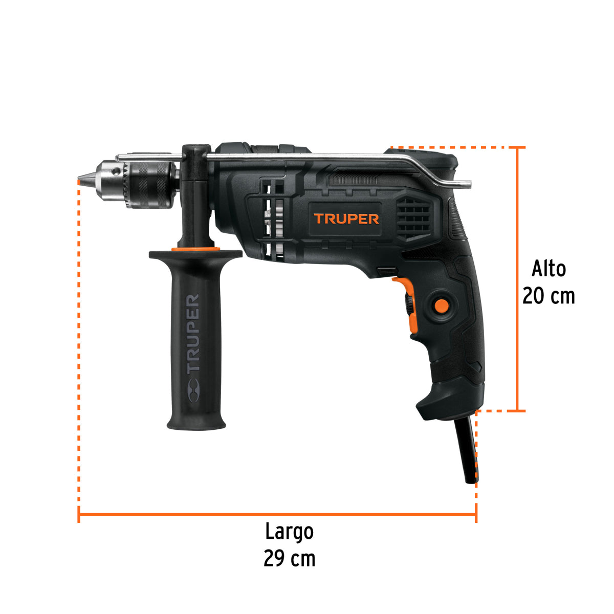 Rotomartillo taladro 1/2" industrial, 650 W, 220 V, Truper