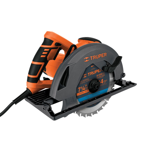 Sierra circular, 7-1/4", profesional, 220 V, 1500 W, Truper