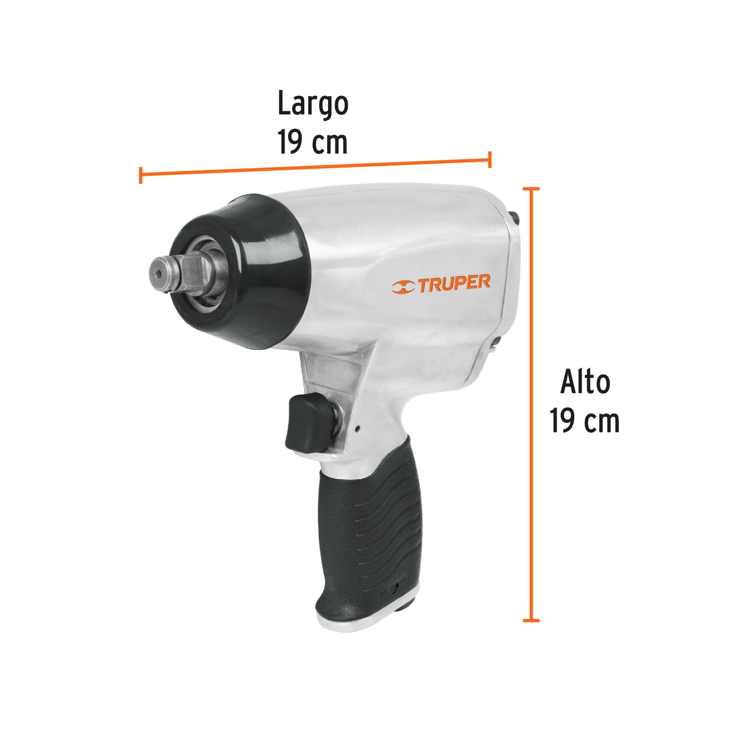 Llave (pistola) de impacto neumática 1/2", TRUPER