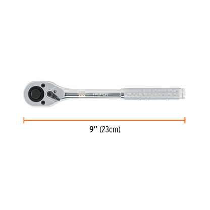 Matraca / rachet cuadro 1/2" cabeza de pera de liberación rápida, Truper