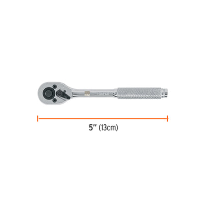 Matraca cuadro 1/4" cabeza de pera de liberación rápida, Truper