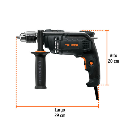 Rotomartillo taladro 1/2" industrial, 650 W, 220 V, Truper