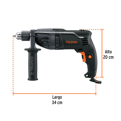 Rotomartillo / taladro percutor 1/2" industrial, 900 W, 220 V, Truper